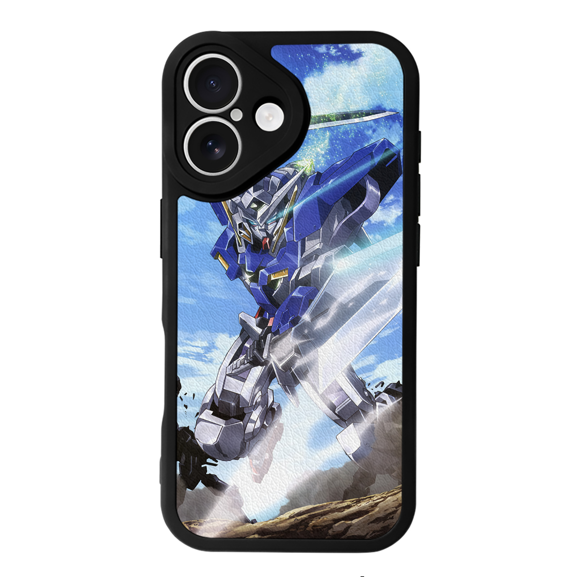 （画像用） 機動戦士ガンダム Mobile Suit Gundam 【iPhone 16シリーズ対応】シリコンスマホケース（レザー調） 材質：シリコン